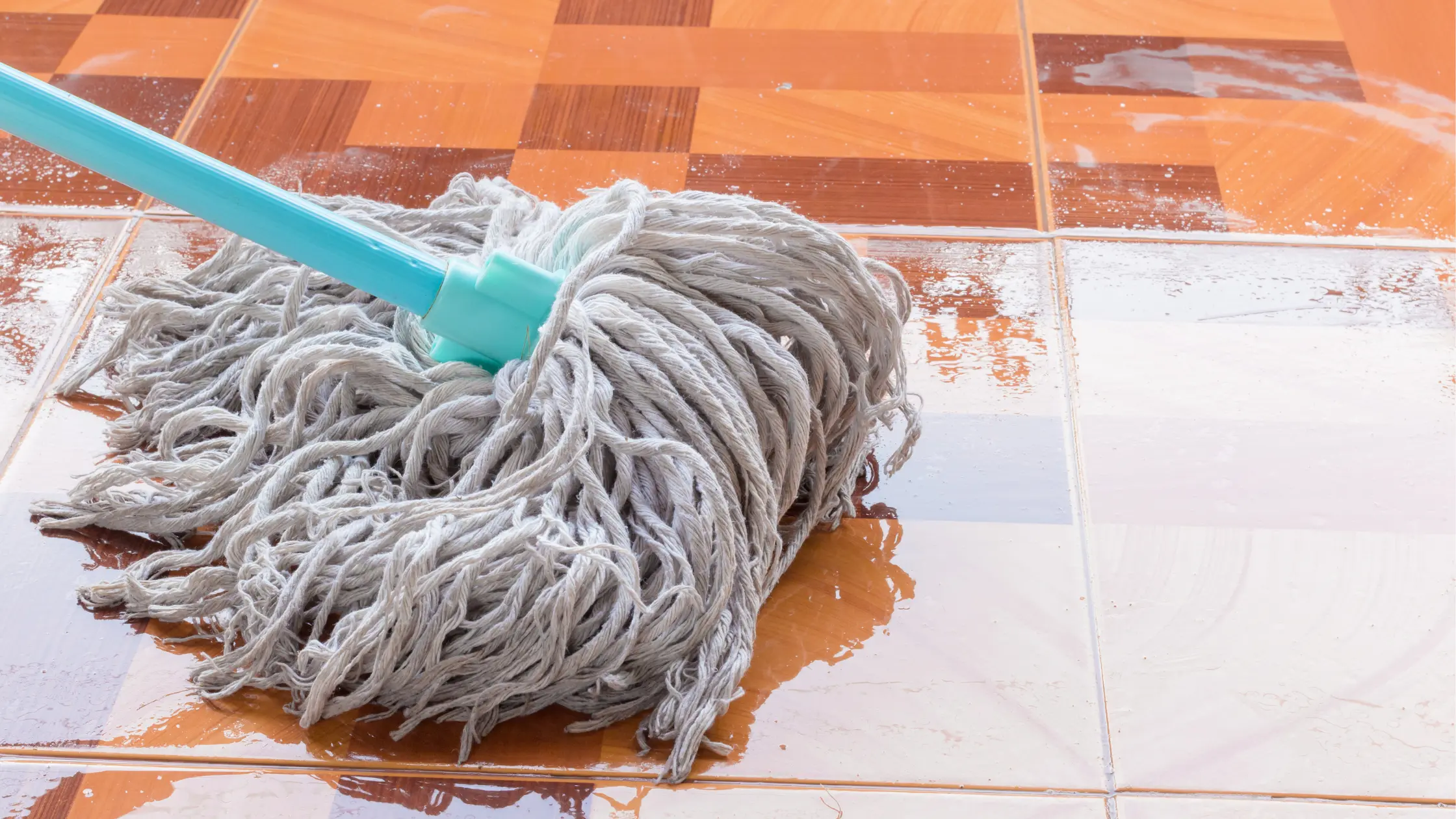 One of the worst mistakes that you can make while grout cleaning is using a dirty mop.