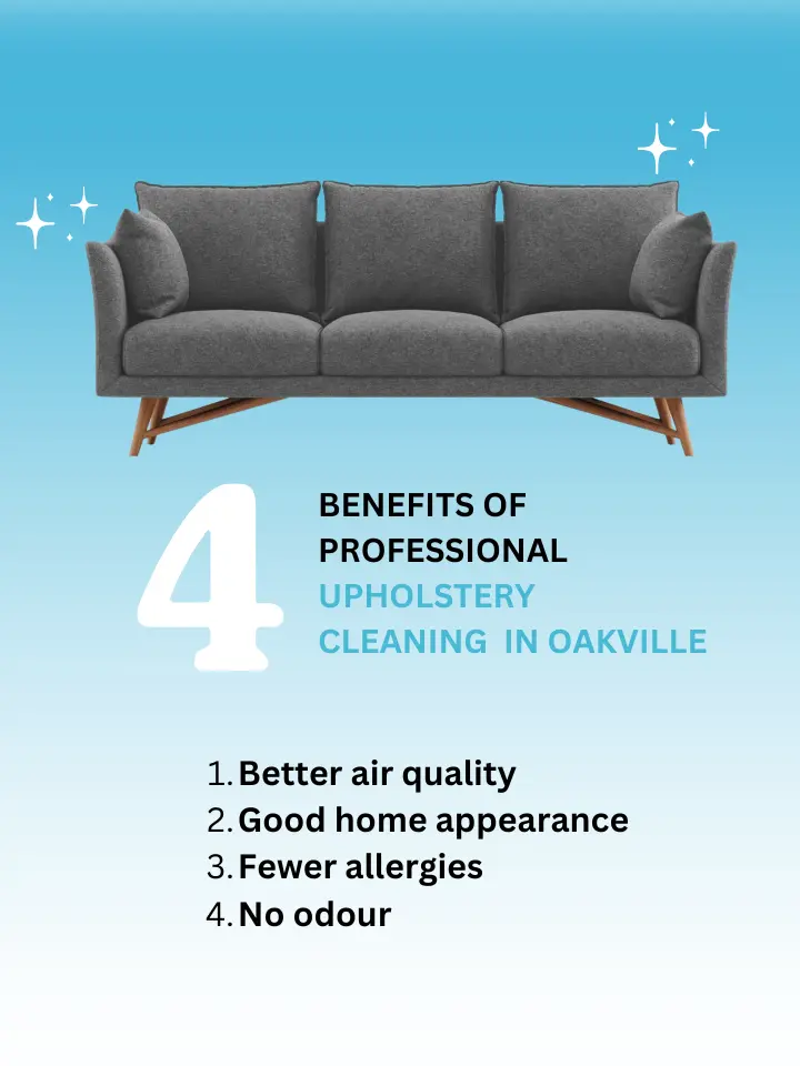 If you are based in Oakville, cleaning your upholstery is essential for various reasons.